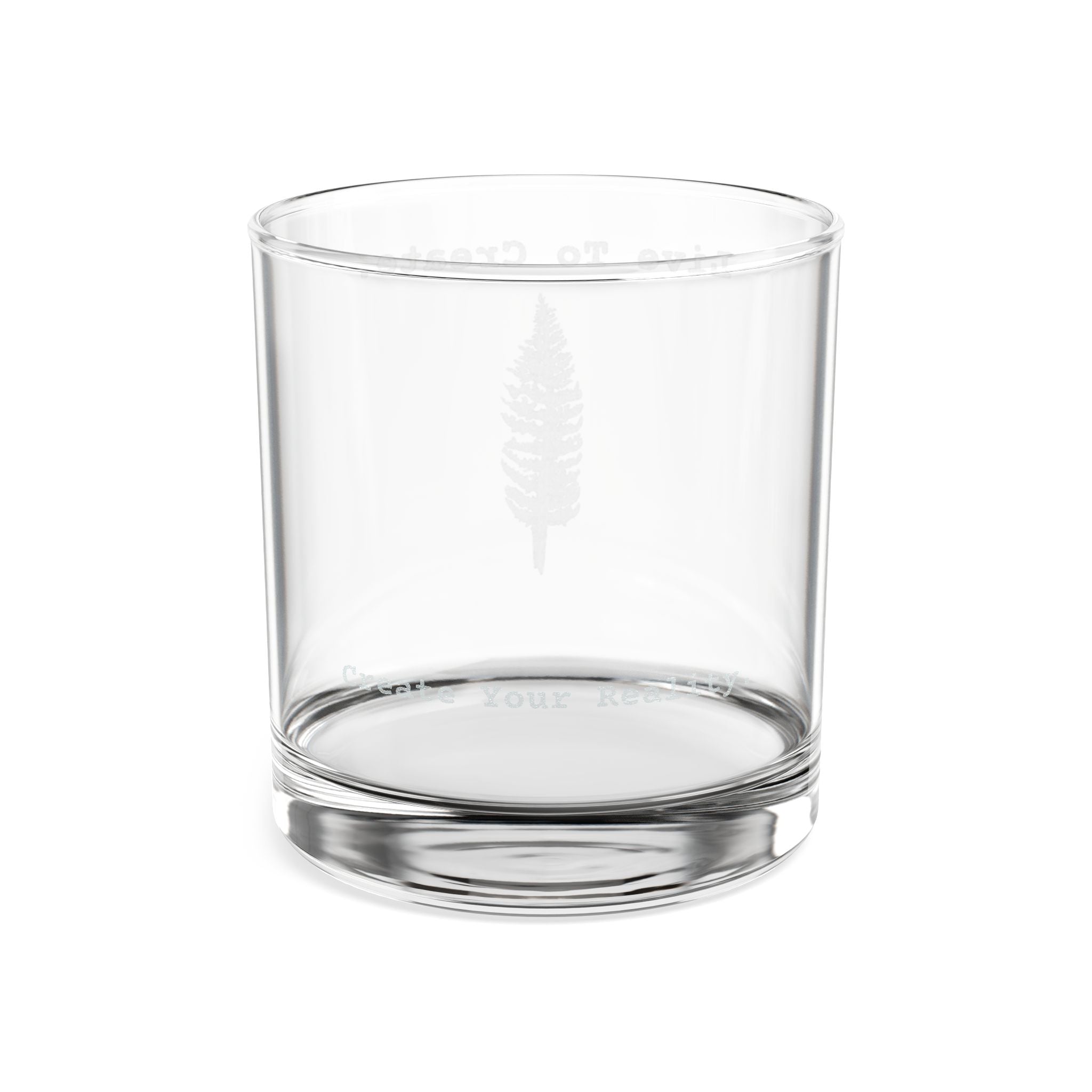 AtelierOfEden "Live To Create." - Engraved Rocks Glass 10.5oz