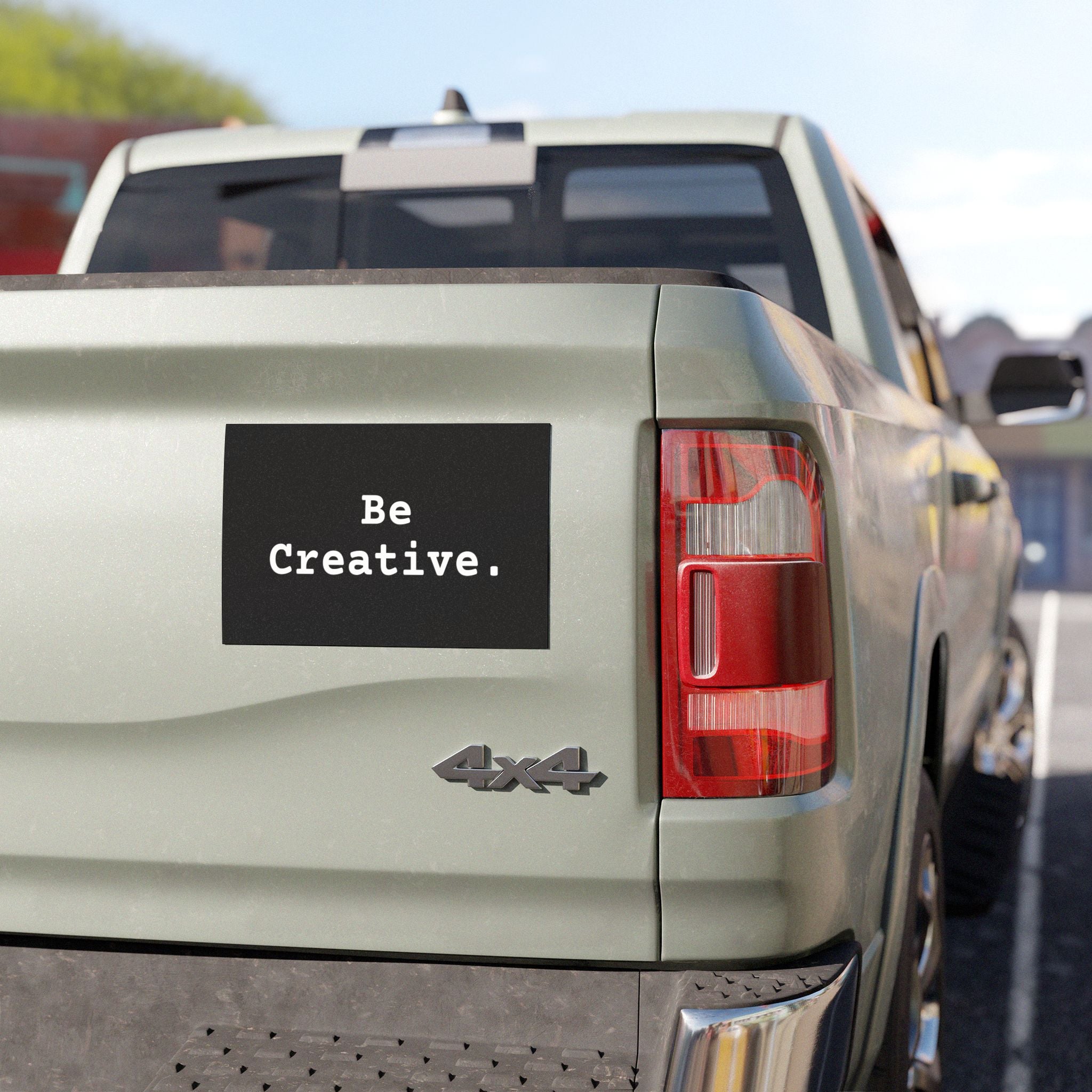 "Be Creative." Magnet Sticker