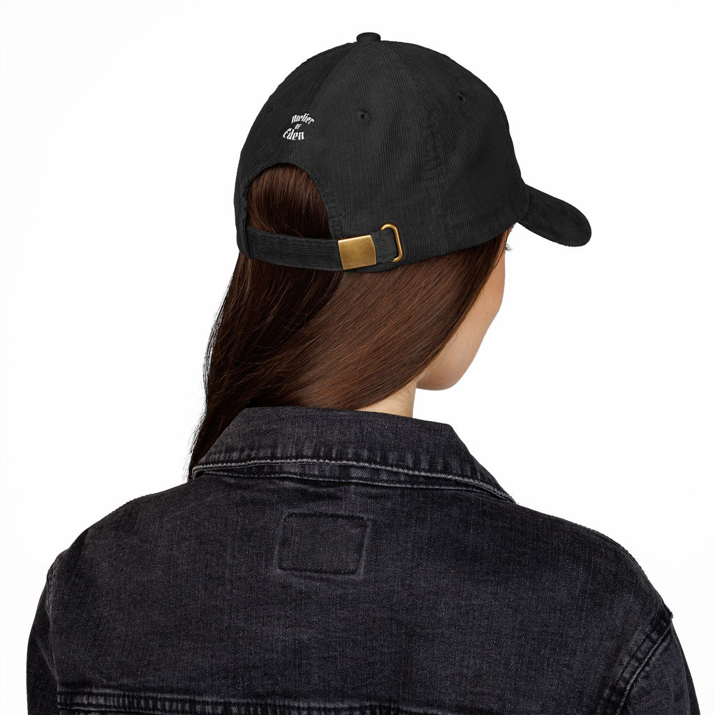 I'd Rather Be at Home with My Dog... Corduroy Dad Hat (Embroidered)
