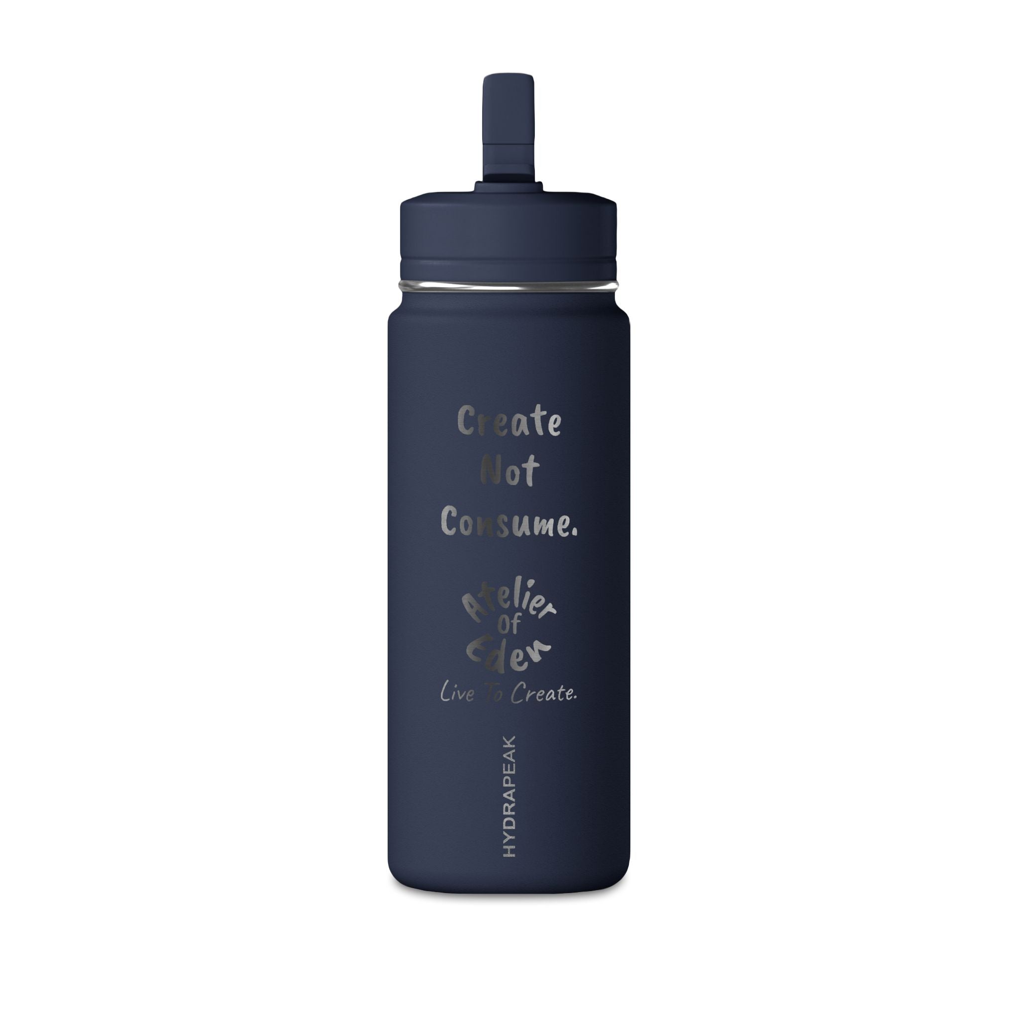 "Create Not Consume." 20oz Mini Water Bottle
