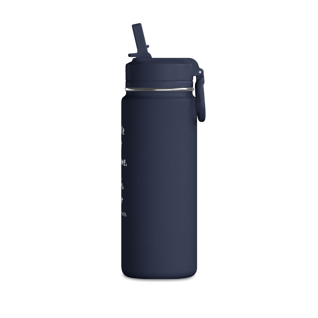 "Create Not Consume." 20oz Mini Water Bottle