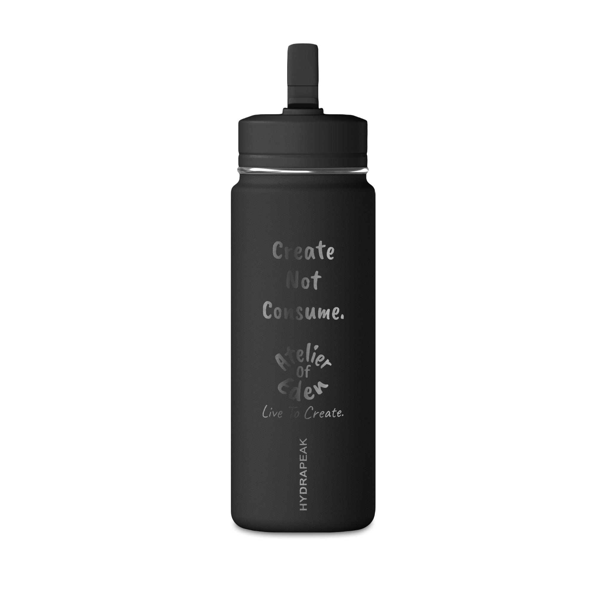 "Create Not Consume." 20oz Mini Water Bottle