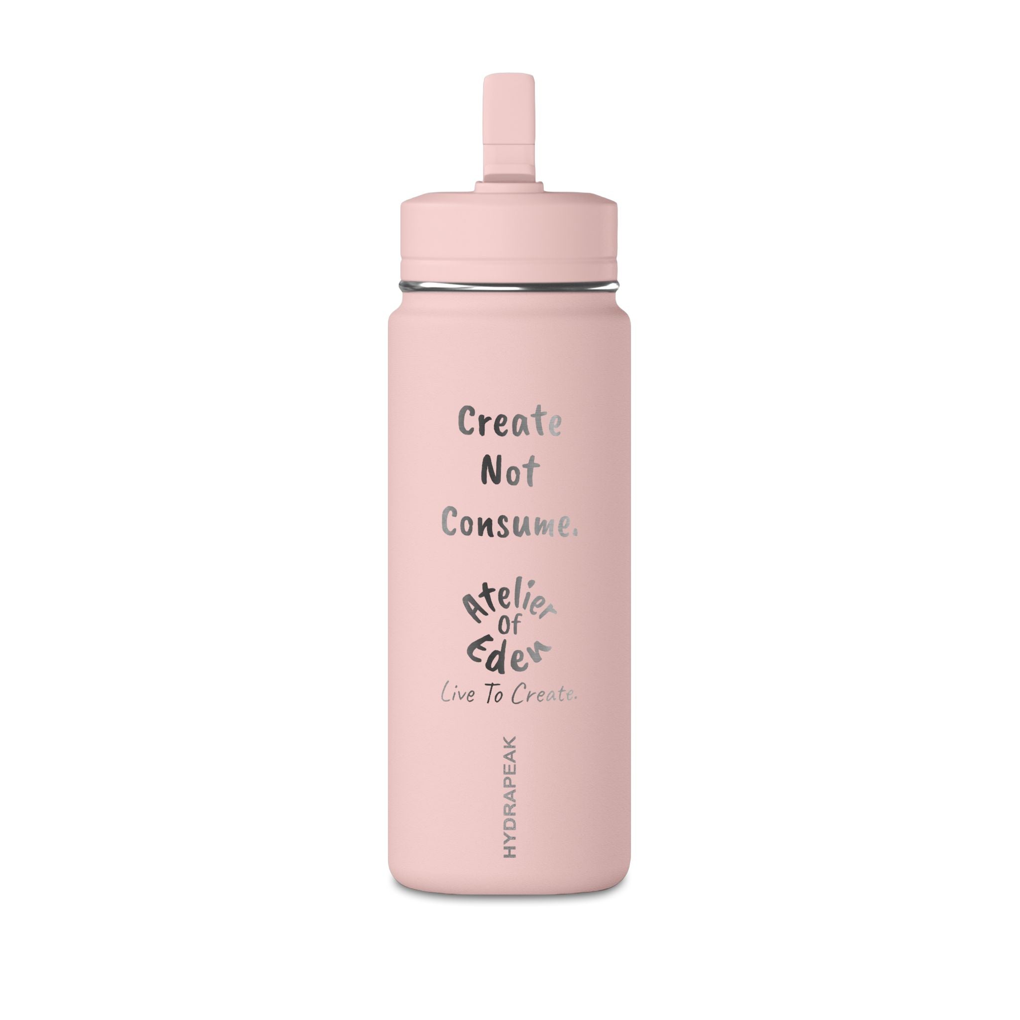 "Create Not Consume." 20oz Mini Water Bottle