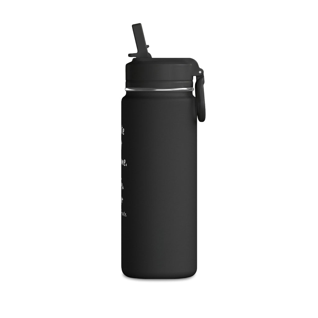 "Create Not Consume." 20oz Mini Water Bottle